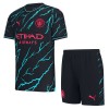 Camisola + Calções Manchester City Criança Equipamento 3ª 23/24